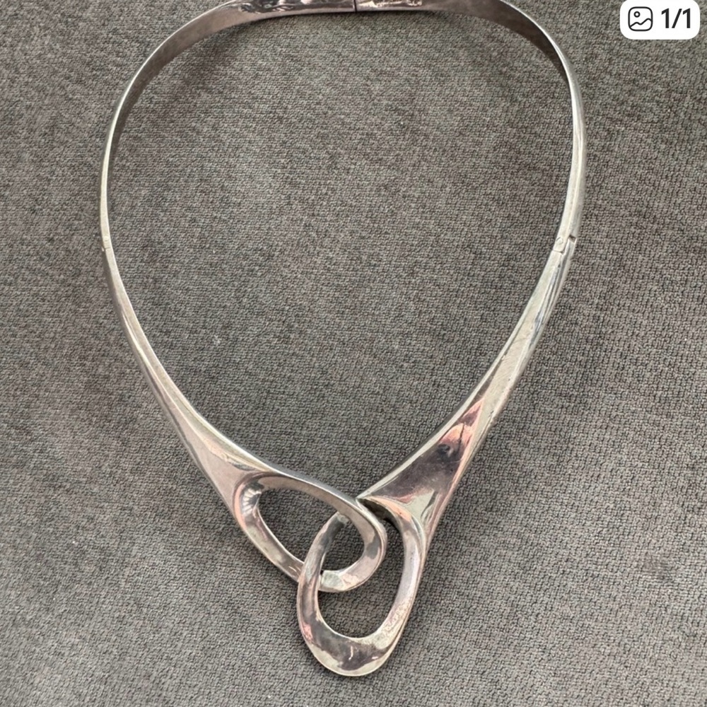 Alicia Designer Taxco Sterling Silver Necklace